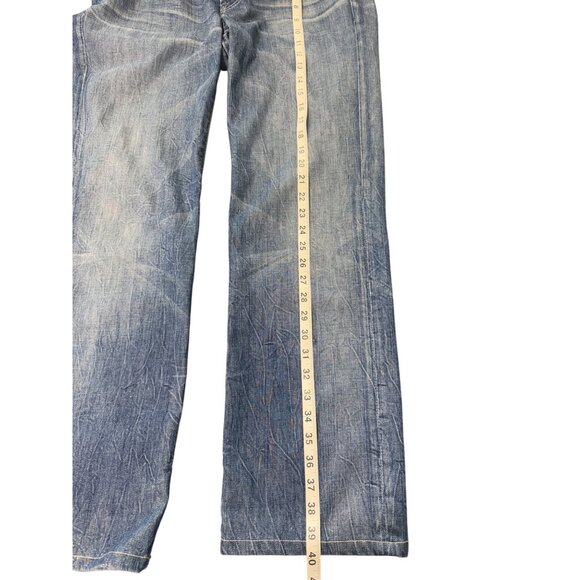 7 For All Mankind Mens Standard Jeans Straight Leg Button-Fly Blue Size 34 - Picture 8 of 9